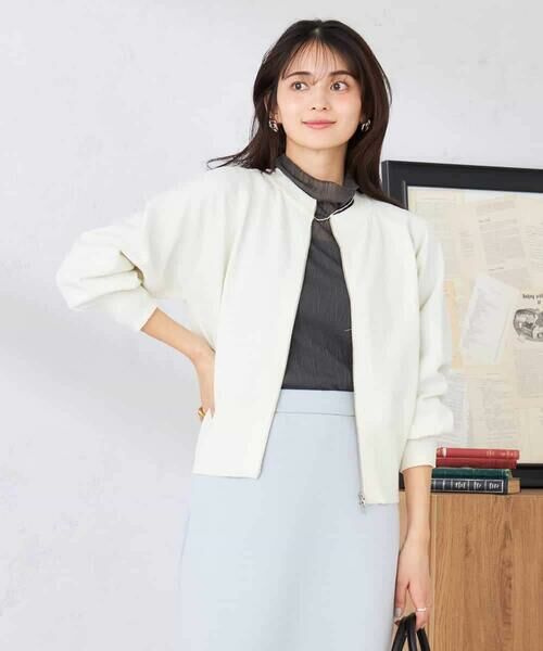 a.v.v / アー・ヴェ・ヴェ カーディガン・ボレロ | バックギャザーニットブルゾン | 詳細12