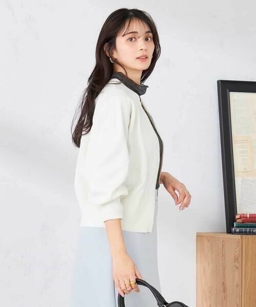 a.v.v / アー・ヴェ・ヴェ カーディガン・ボレロ | バックギャザーニットブルゾン | 詳細13