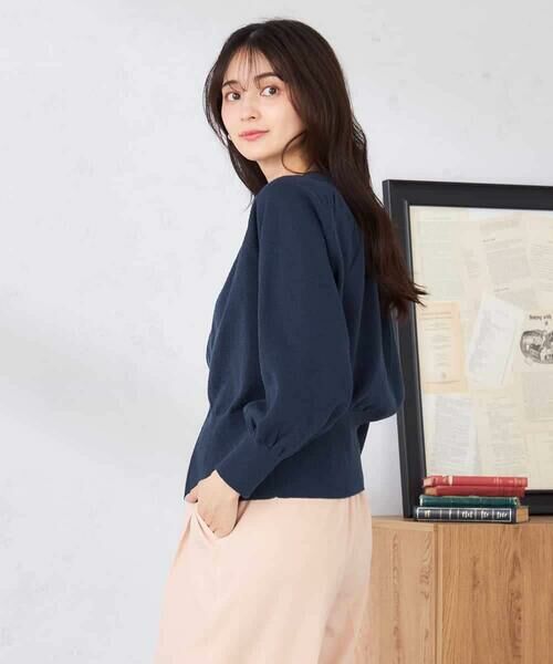 a.v.v / アー・ヴェ・ヴェ カーディガン・ボレロ | バックギャザーニットブルゾン | 詳細3