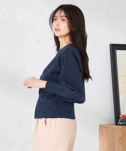 a.v.v / アー・ヴェ・ヴェ カーディガン・ボレロ | バックギャザーニットブルゾン | 詳細4