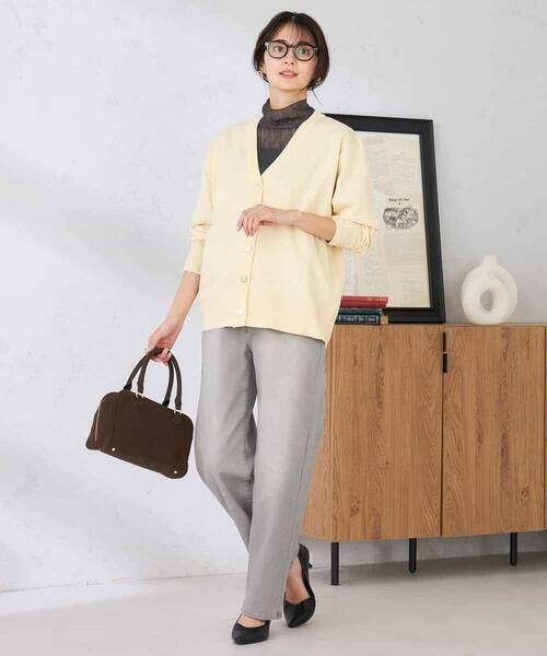 a.v.v / アー・ヴェ・ヴェ カーディガン・ボレロ | スウェットライクVネックカーディガン | 詳細10