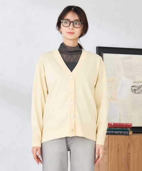 a.v.v / アー・ヴェ・ヴェ カーディガン・ボレロ | スウェットライクVネックカーディガン | 詳細14