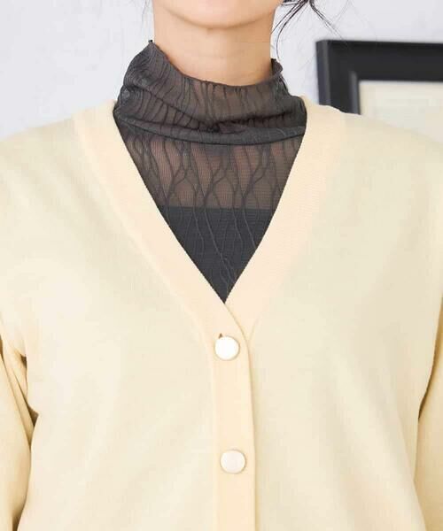 a.v.v / アー・ヴェ・ヴェ カーディガン・ボレロ | スウェットライクVネックカーディガン | 詳細17