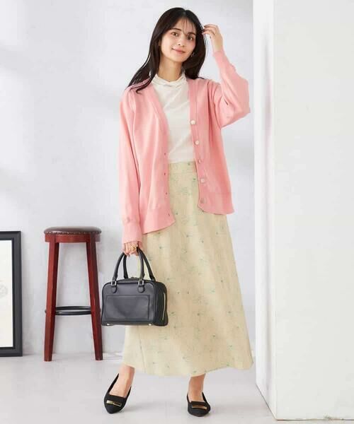 a.v.v / アー・ヴェ・ヴェ カーディガン・ボレロ | スウェットライクVネックカーディガン | 詳細3