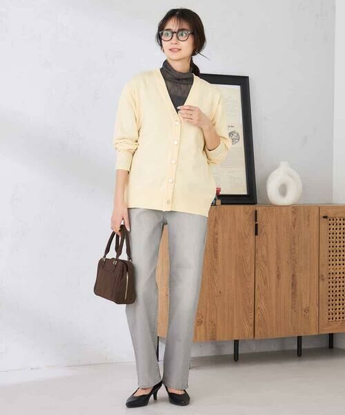 a.v.v / アー・ヴェ・ヴェ カーディガン・ボレロ | スウェットライクVネックカーディガン | 詳細9