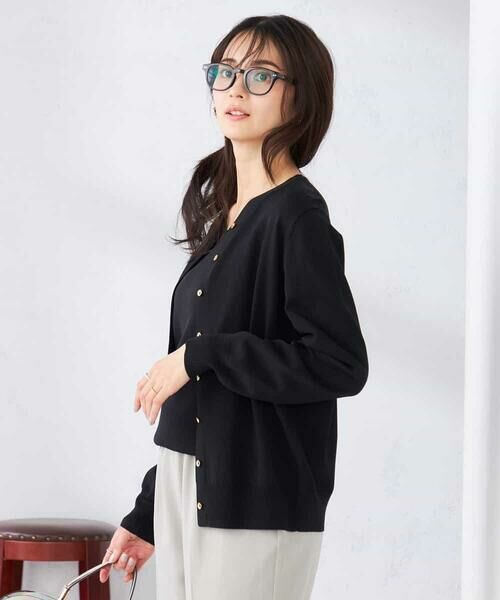a.v.v / アー・ヴェ・ヴェ カーディガン・ボレロ | 【洗える/UVカット】クルーネックカーディガン | 詳細1