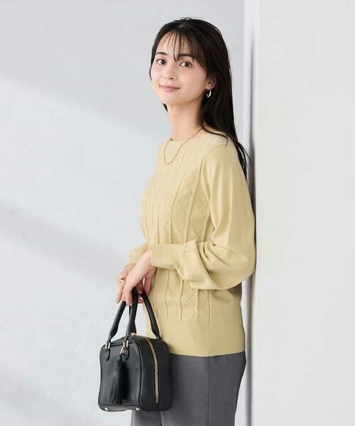 a.v.v / アー・ヴェ・ヴェ ニット・セーター | アーガイルパフスリーブニット | 詳細1