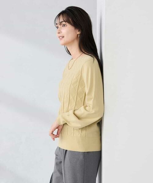 a.v.v / アー・ヴェ・ヴェ ニット・セーター | アーガイルパフスリーブニット | 詳細3