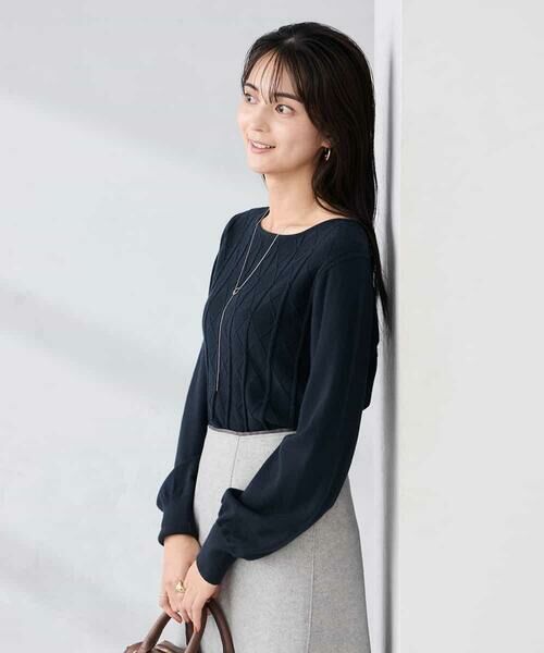 a.v.v / アー・ヴェ・ヴェ ニット・セーター | アーガイルパフスリーブニット | 詳細8