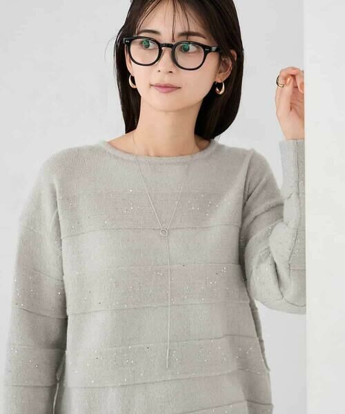 a.v.v / アー・ヴェ・ヴェ ニット・セーター | スパンコールボーダーニット | 詳細19