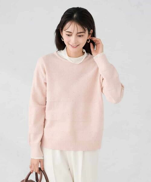 a.v.v / アー・ヴェ・ヴェ ニット・セーター | スパンコールボーダーニット | 詳細2