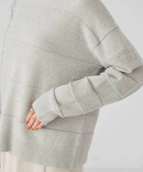 a.v.v / アー・ヴェ・ヴェ ニット・セーター | スパンコールボーダーニット | 詳細25