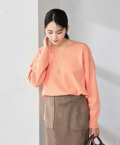 a.v.v / アー・ヴェ・ヴェ ニット・セーター | サイドリブVネックニット | 詳細12