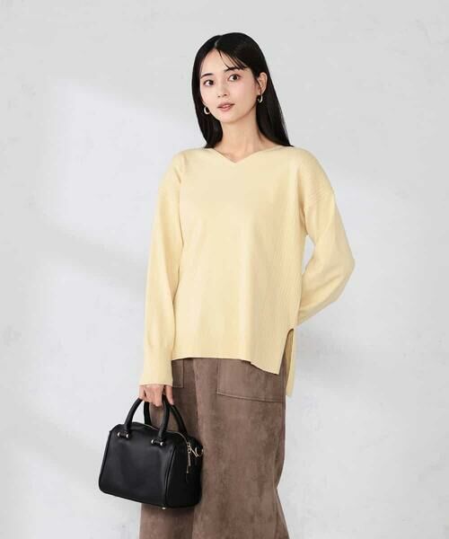 a.v.v / アー・ヴェ・ヴェ ニット・セーター | サイドリブVネックニット | 詳細19