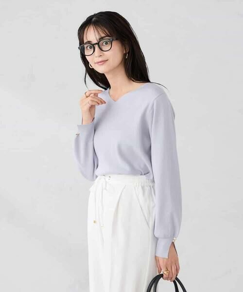 a.v.v / アー・ヴェ・ヴェ ニット・セーター | 【WEB限定】ゴールドボタンVネックニット | 詳細12