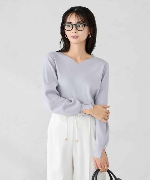 a.v.v / アー・ヴェ・ヴェ ニット・セーター | 【WEB限定】ゴールドボタンVネックニット | 詳細13