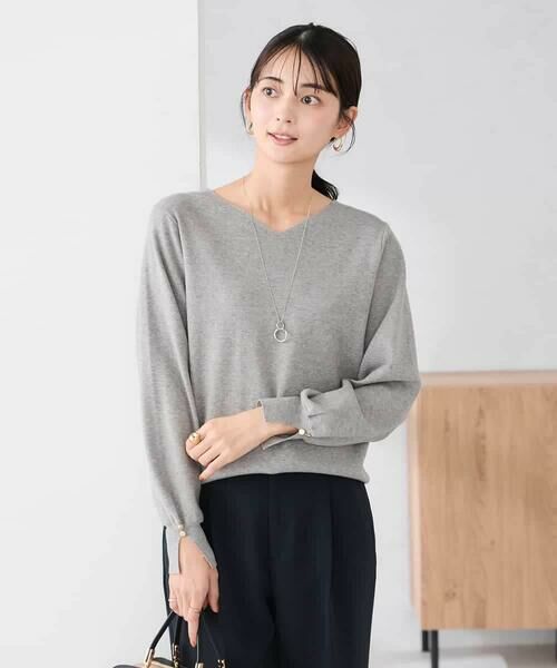 a.v.v / アー・ヴェ・ヴェ ニット・セーター | 【WEB限定】ゴールドボタンVネックニット | 詳細24