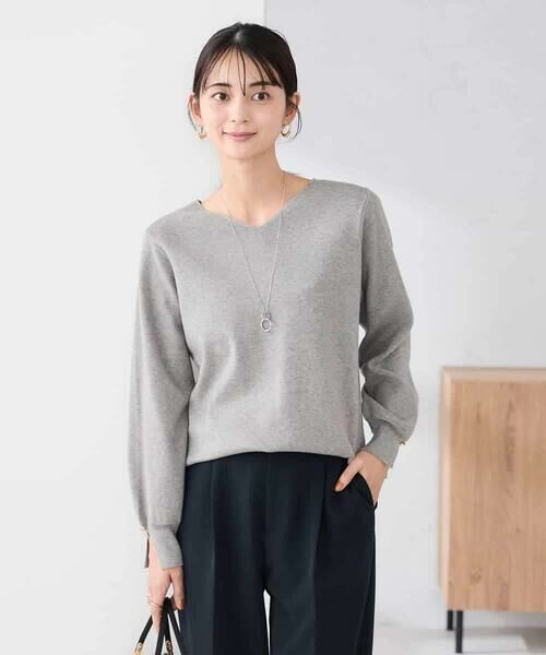 a.v.v / アー・ヴェ・ヴェ ニット・セーター | 【WEB限定】ゴールドボタンVネックニット | 詳細25