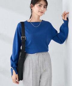 a.v.v / アー・ヴェ・ヴェ ニット・セーター | 【WEB限定】ゴールドボタンボートネックニット