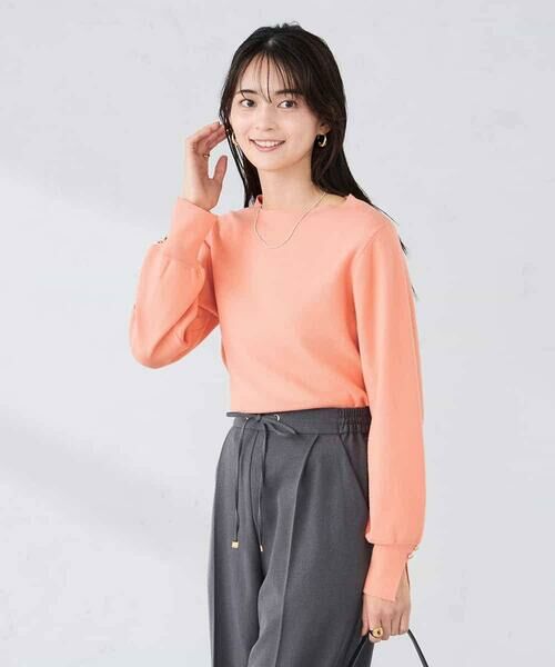 a.v.v / アー・ヴェ・ヴェ ニット・セーター | 【WEB限定】ゴールドボタンボートネックニット | 詳細1