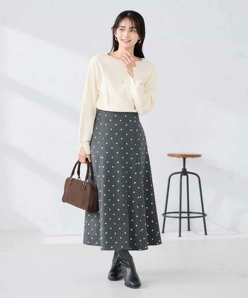 a.v.v / アー・ヴェ・ヴェ ニット・セーター | 【WEB限定】ゴールドボタンボートネックニット | 詳細25