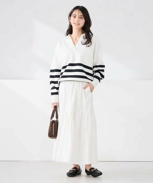 a.v.v / アー・ヴェ・ヴェ ニット・セーター | ヘンリーネックボーダーニット | 詳細17