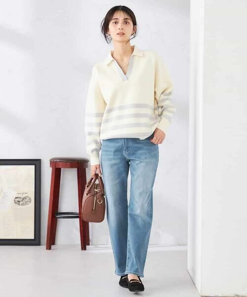 a.v.v / アー・ヴェ・ヴェ ニット・セーター | ヘンリーネックボーダーニット | 詳細4