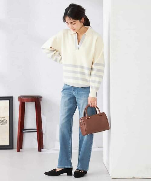 a.v.v / アー・ヴェ・ヴェ ニット・セーター | ヘンリーネックボーダーニット | 詳細5