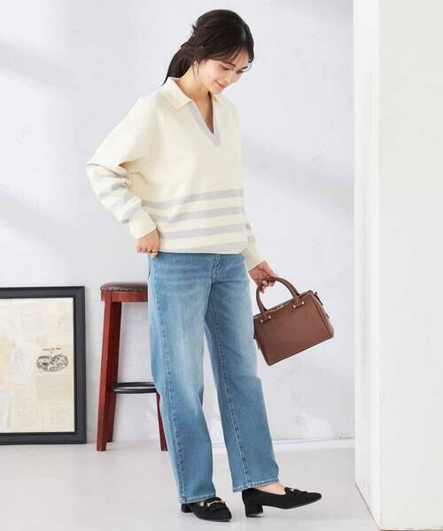 a.v.v / アー・ヴェ・ヴェ ニット・セーター | ヘンリーネックボーダーニット | 詳細7