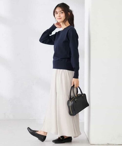 a.v.v / アー・ヴェ・ヴェ ニット・セーター | 【2WAY】レース衿付ニットプルオーバー | 詳細10