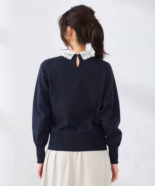 a.v.v / アー・ヴェ・ヴェ ニット・セーター | 【2WAY】レース衿付ニットプルオーバー | 詳細24
