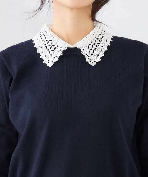 a.v.v / アー・ヴェ・ヴェ ニット・セーター | 【2WAY】レース衿付ニットプルオーバー | 詳細25