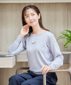 a.v.v / アー・ヴェ・ヴェ ニット・セーター | プリーツスリーブニット