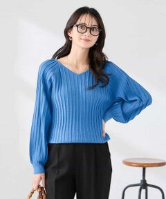 a.v.v / アー・ヴェ・ヴェ ニット・セーター | 【洗える/UVカット】プリーツライクニット