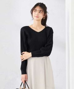 a.v.v / アー・ヴェ・ヴェ ニット・セーター | 【洗える/UVカット】プリーツライクニット