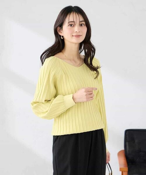 a.v.v / アー・ヴェ・ヴェ ニット・セーター | 【洗える/UVカット】プリーツライクニット | 詳細1