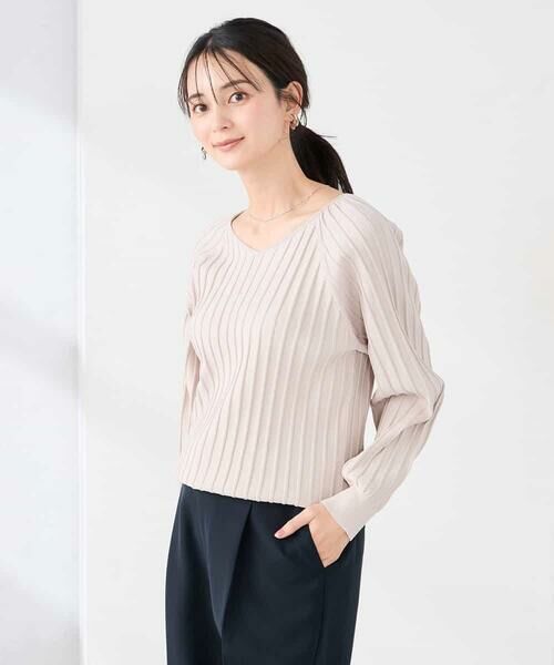 a.v.v / アー・ヴェ・ヴェ ニット・セーター | 【洗える/UVカット】プリーツライクニット | 詳細13