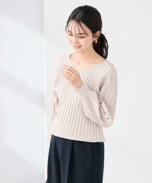 a.v.v / アー・ヴェ・ヴェ ニット・セーター | 【洗える/UVカット】プリーツライクニット | 詳細14