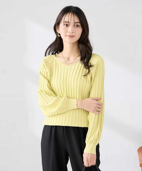 a.v.v / アー・ヴェ・ヴェ ニット・セーター | 【洗える/UVカット】プリーツライクニット | 詳細2