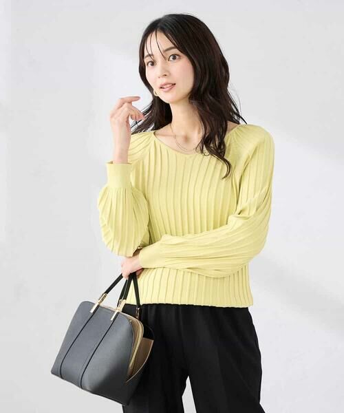 a.v.v / アー・ヴェ・ヴェ ニット・セーター | 【洗える/UVカット】プリーツライクニット | 詳細3