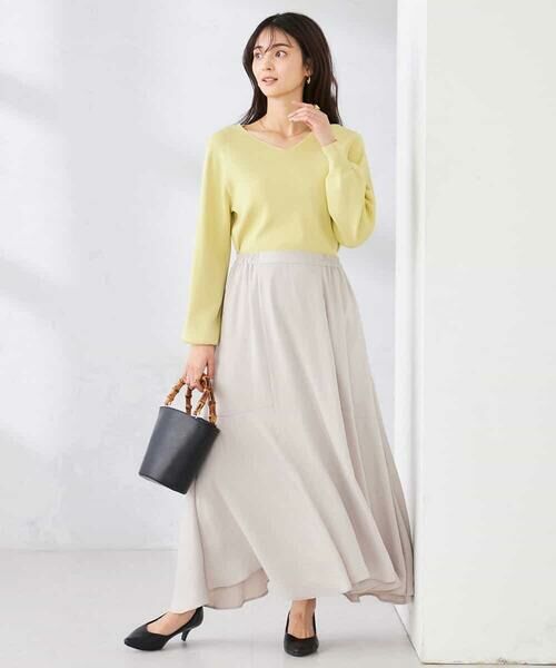 a.v.v / アー・ヴェ・ヴェ ニット・セーター | 【洗える/UVカット】Vネックパフスリーブニット | 詳細10