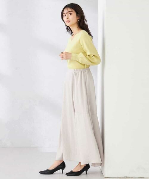 a.v.v / アー・ヴェ・ヴェ ニット・セーター | 【洗える/UVカット】Vネックパフスリーブニット | 詳細11