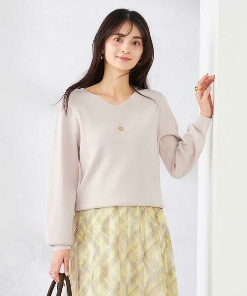 a.v.v / アー・ヴェ・ヴェ ニット・セーター | 【洗える/UVカット】Vネックパフスリーブニット | 詳細23