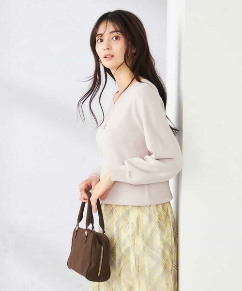 a.v.v / アー・ヴェ・ヴェ ニット・セーター | 【洗える/UVカット】Vネックパフスリーブニット | 詳細24