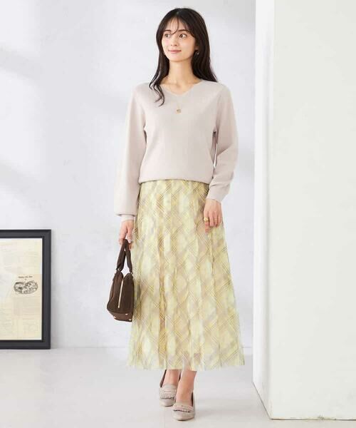 a.v.v / アー・ヴェ・ヴェ ニット・セーター | 【洗える/UVカット】Vネックパフスリーブニット | 詳細26