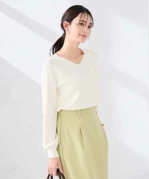 a.v.v / アー・ヴェ・ヴェ ニット・セーター | 【洗える/UVカット】Vネックパフスリーブニット | 詳細30