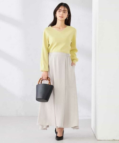 a.v.v / アー・ヴェ・ヴェ ニット・セーター | 【洗える/UVカット】Vネックパフスリーブニット | 詳細9