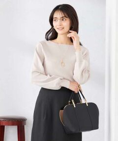 a.v.v / アー・ヴェ・ヴェ ニット・セーター | 【WEB限定/洗える/UVカット】ボートネックパフスリーブニット