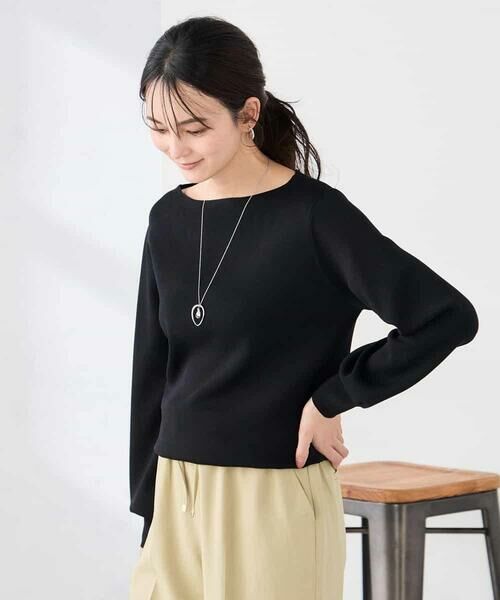 a.v.v / アー・ヴェ・ヴェ ニット・セーター | 【WEB限定/洗える/UVカット】ボートネックパフスリーブニット | 詳細10