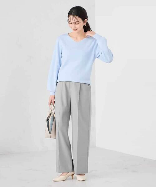 a.v.v / アー・ヴェ・ヴェ ニット・セーター | 【WEB限定/洗える/UVカット】Vネックパフスリーブニット | 詳細13